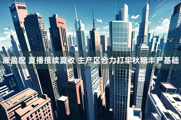 涨盈配 夏播接续夏收 主产区合力打牢秋粮丰产基础