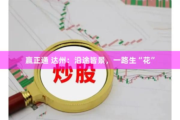 赢正通 达州：沿途皆景，一路生“花”